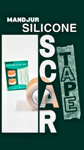 Mandjur Silicone Scar Tape 4cm x 150cm - Plester penghilang bekas luka keloid