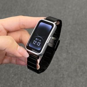 Onebag Summer Metal Compatible Huawei Band 9 Strap Single Steel Band Huawei Band 10 NFC Starlight Fit4 Smart Watch Band
