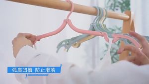 Foldable Travel Cloth Hanger Portable Small Non-Slip Wardrobe Folding Drying Hanger Clip