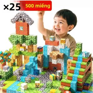 Bộ Khối Xếp Hình Từ Tính Cho Trẻ Em 10-500 Mảnh Xây Dựng Mô Hình Của Riêng Bạn Đồ Chơi Xây Dựng STEM Montessori Đồ Chơi Cảm Giác Quà Tặng Giáng Sinh