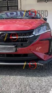 Perodua Myvi 2022-2025 Front Bottom Grill Glossy Black Grilled Plug And Play Honeycomb