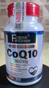 Viên uống CoQ10 sức khoẻ tim mạch chống oxy hoá đẹp da 300 mg 100 viên