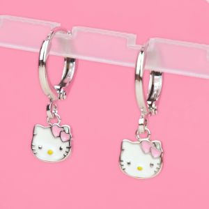 Collexion Lovely Hello Kitty Drop Earrings Anting Anak Lapis Emas Gold Plated CX71210015W