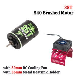 NEEBRC 540 Brushed Motor 20T 27T 35T 45T 36mm Metal Heatsink for 1/10 RC Car Crawler Wltoys Traxxas TRX4 Axial SCX10 HSP Tamiya