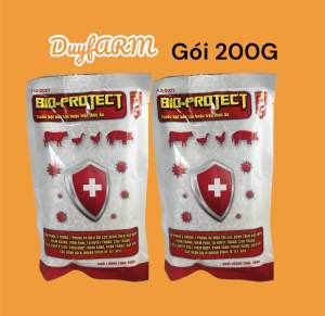 Combo 3 gói (Tặng 1 Giải Độc Gan) Bio protect (100g) giúp vật nuôi mau khoẻ mạnh