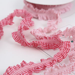 NingChu Ribbon | Elastic Checkered Ribbon Cake Decoration