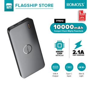 Romoss PPB10F 10000mAh powerbank 22.5W PD Fast Charging Bidirectional and Multiple Devices Charging Compact PowerBank for iPhone HuaWei Xiaomi Android Mobile Phone