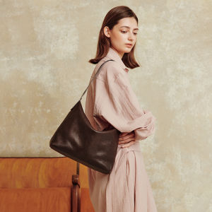 Avalea Layer One Vegetable Tanned Cowhide Hobo Underarm Bag Single Shoulder Crossbody New Vintage Dumpling Bag C388