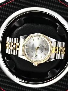 UOSU | Hot New Hexagon Pu Leather Watch Winders Single Watches Box Automatic Winding Fashionable New Styles High-end luxury Men women