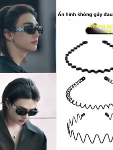hellocandy | Non-slip Invisible Black Metal Headband for Washing Face