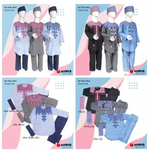 Mawar Fashion - Baju Koko Anak Model Pakistan Assalam / Koko Anak Lengan Panjang Usia 4-12 Tahun