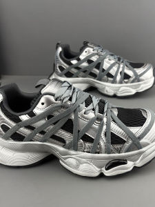 New Trendy Dad Shoes Thick Bottom Heightening Mens Casual Breathable All-Match Net Shoes White Sports Shoes for Men