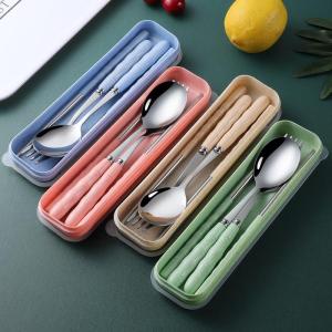 MENGMIAN | Stainless Steel Fork Spoon Chopstick Set