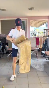 Urbannest ที่นอนเป่าลมอัตโนมัติ camping ที่นอนเป่าลม PVC 5ฟุต 3ฟุต หนา40/25cm มีปั๊มลมในตัว(มีแบตในตัว)