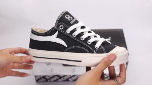 ERONS - REYLIC LOW BLACK NATURAL | SEPATU SEKOLAH KERJA KAMPUS