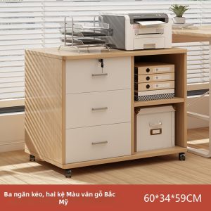 ZHUOHE | Tủ Lưu Trữ Hồ Sơ Có Khóa Di Chuyển Đã Được Làm Dày