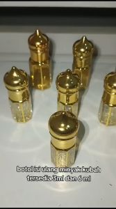 Botol Tola Printing Tutup Kuba 3ml 6ml & Botol Refill Parfum
