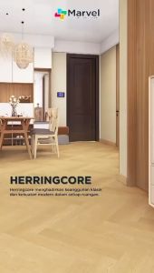 SPC MARVEL Herringcore/Herringbone 5mm (1 Box isi 24 Pcs >>> Luas 161m2) Include ixpe (Underlayer Foam)