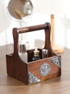 Wooden Basket Organizer Basket Multifunctional Hanging Kitchen Basket Fruit Basket With Handle Kitchen Bathroom Picnic Decorative Basket