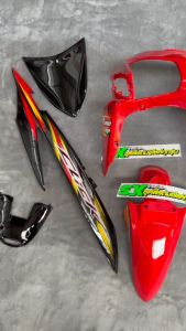 ชุดสีคลิกเก่ารุ่นแรก (ตัวคาร์บู) สีแดงสด-ท้ายดำสินค้า ครบตามรูป สติ้กเกอร์ (ไม่ใช่คอมบาย) ชุดสีคลิก 110ปี 2006 ชุดสี CLICK (8ชิ้น) ส่งฟรี