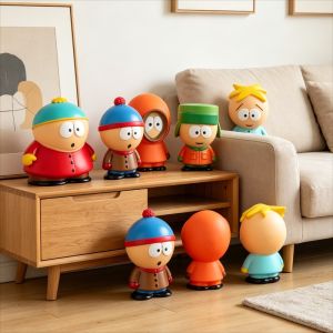 5pcs Set Southern Park Action Figure Toy Creative Austral Park Gift ornament Home Decoration Moldel Car ornaments and figurines