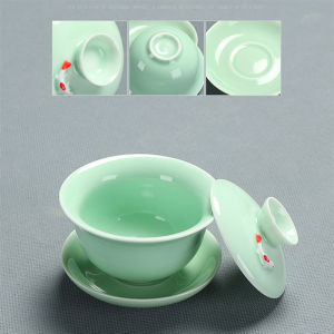 Celadon Kung Fu Tea Set Suit Single Product Master Cup Tea Cup Teapot Gaiwan Tea Wash Six Gentlemen Tea Tray Combination