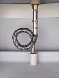 TAOSHI | Anti-Odor Anti-Clog Stainless Steel Sink Drain Pipe Soft Hose Accessories