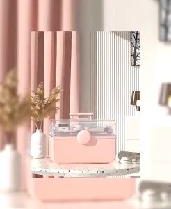 3 Layer Large Capacity Cosmetic Storage Box Desktop Multifunctional Stationery Diy Jewelry Storage