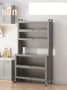 Lemari Dapur Minimalis Rak Dapur Serbaguna Rak Penyimpanan Dapur Rak Dapur Anti Debu Lemari