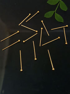 Gold Titanium Steel Beading Materials for DIY Handmade Jewelry Accessories Traditional Style Needle Ball Needle Fresh out