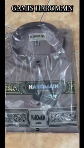 READY STOCK -GAMIS HAROMAIN BAJU LEBARAN PRIA PREMIUM ASLI POLIESTER JUBAH COWOK ATASAN PRIA