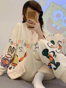 Bộ Ngủ Nữ Bông Nhung Viền V Hàng Siêu Cấp Cực Đẹp