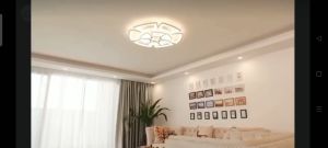 Đèn ốp trần trang trí 3 chế độ sáng  đèn mâm ốp trần trang trí phòng khách  phòng ngủ  phòng bếp kiểu dáng hiện đại - Bảo hành 2 năm