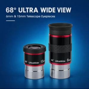 Celestron | Thị Kính Kính Thiên Văn Góc Rộng Celestron 6mm/15mm 68 ° Chương Trình Quan Sát Trường Nhìn FMC 1.25 Inch Dành Cho Quan Sát Thiên Văn