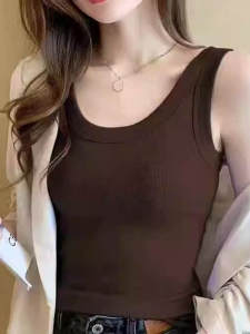 Áo Ba Lỗ Không Tay Thể Thao Mùa Hè Cho Nữ Cỡ Lớn Dáng Rộng Đa Năng Không Dây Thời Trang Thường Ngày Mặc Ngoài