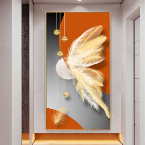 YUANSHU | Luxury Feather Design Decorative Painting