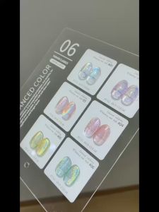 Sét Sơn gel mắt mèo Cầu vồng cực quang 6 mầu sang chảnh tặng kèm bảng mầu