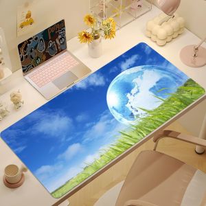 F-Frutiger Aero Art Mouse Pad Non-slip Thickened MousePad Student Gaming Cushion Large Writing Lockedge Office