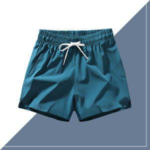 Ice Silk Mens Shorts Quick Dry Sports Beach Pants Summer Lightweight Training Running Fitness Shorts Straight Leg Fit