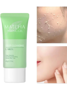 LAIKOU Matcha Facial Scrub Gel 60g Làm Sạch Sâu Kem Tẩy Tế Bào Chết Cho Mặt Sữa Rửa Mặt Dưỡng Ẩm Kiểm Soát Dầu Chăm Sóc Da