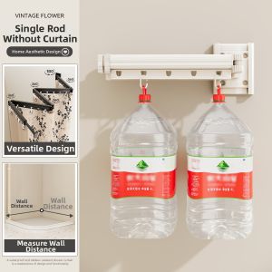 WEILAISHI | Suction Cup Invisible Waterproof Foldable Bath Curtain
