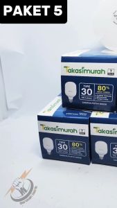 Paket Hemat 5PCS Lampu TBULB TAKASIMURAH 30WATT
