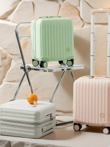 Miniature Travel Suitcase Multi-Function Womens Small Size Check-In Bag with Combination Lock And Zipper Rollers for Travel