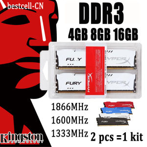 8GB 16GB DDR3 2pcs Kit RAM 2x4GB (2x8GB) 1866MHz 1600MHz 1333MHz Desktop Memory 240Pins PC3-14900 12800 10600 DIMM HyperX Fury PC Dual Channel Memory Module new