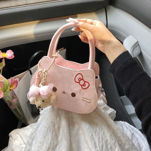 Fashionable Cute Cartoon Hellokitty Womens Bag 2025 New Childrens Gift Single Shoulder Slant Carry Handheld Bag