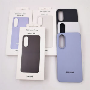 Samsung | Original Liquid Silicone Solid Color Phone Case For Samsung Galaxy S25 Edge SM-S937U Soft-Touch Lens Shockproof Bumper Shells