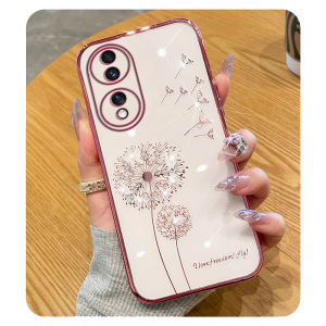 New Luxury Transparent Honor 70 Phone Case Womens Style High End Sensation Suitable for Huawei Honor 70 pro Water Diamond Soft Silicone Full Cover Anti-Fall Curved Screen