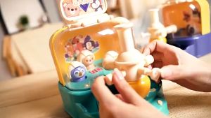 Ready Stock Kids Shooting Toy Game Console Parent-child Interactive Table Game pinball games Quick Push Fun