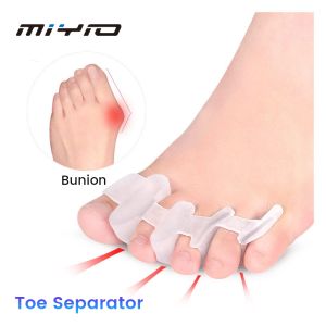 MIYIO 2Pcs Toe Corrector Five Toe Separator Hallux Valgus Bunion Corrector Relieve Pain
