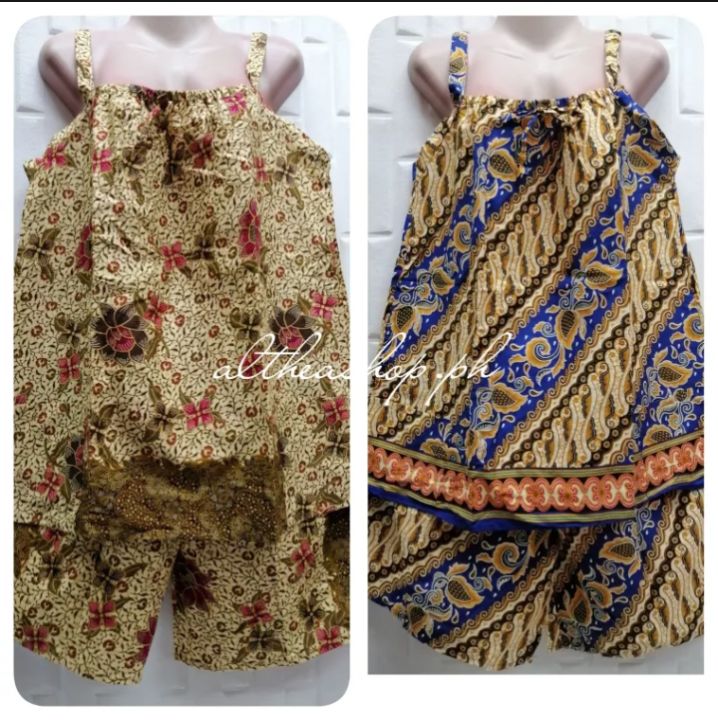"Terno Batik 100% Cotton – Plus Size (M-4XL), Pambahay & Panglakad Terno for Women, Sleeveless & Pajama Terno for Nanay & Grandma"